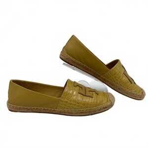 Tory Burch Yellow Leather Ines Espadrilles | Women’s Size 9